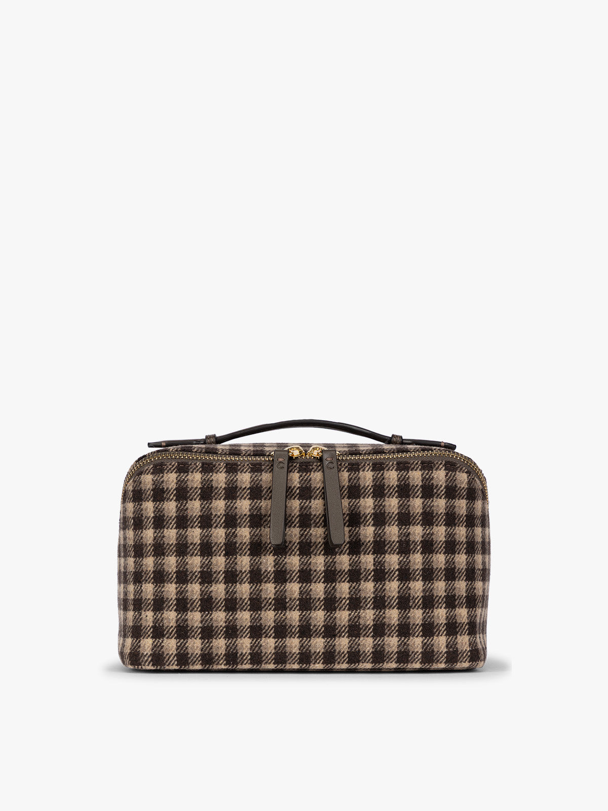 Colette Lay-Flat Toiletry Bag in Brushed Flannel