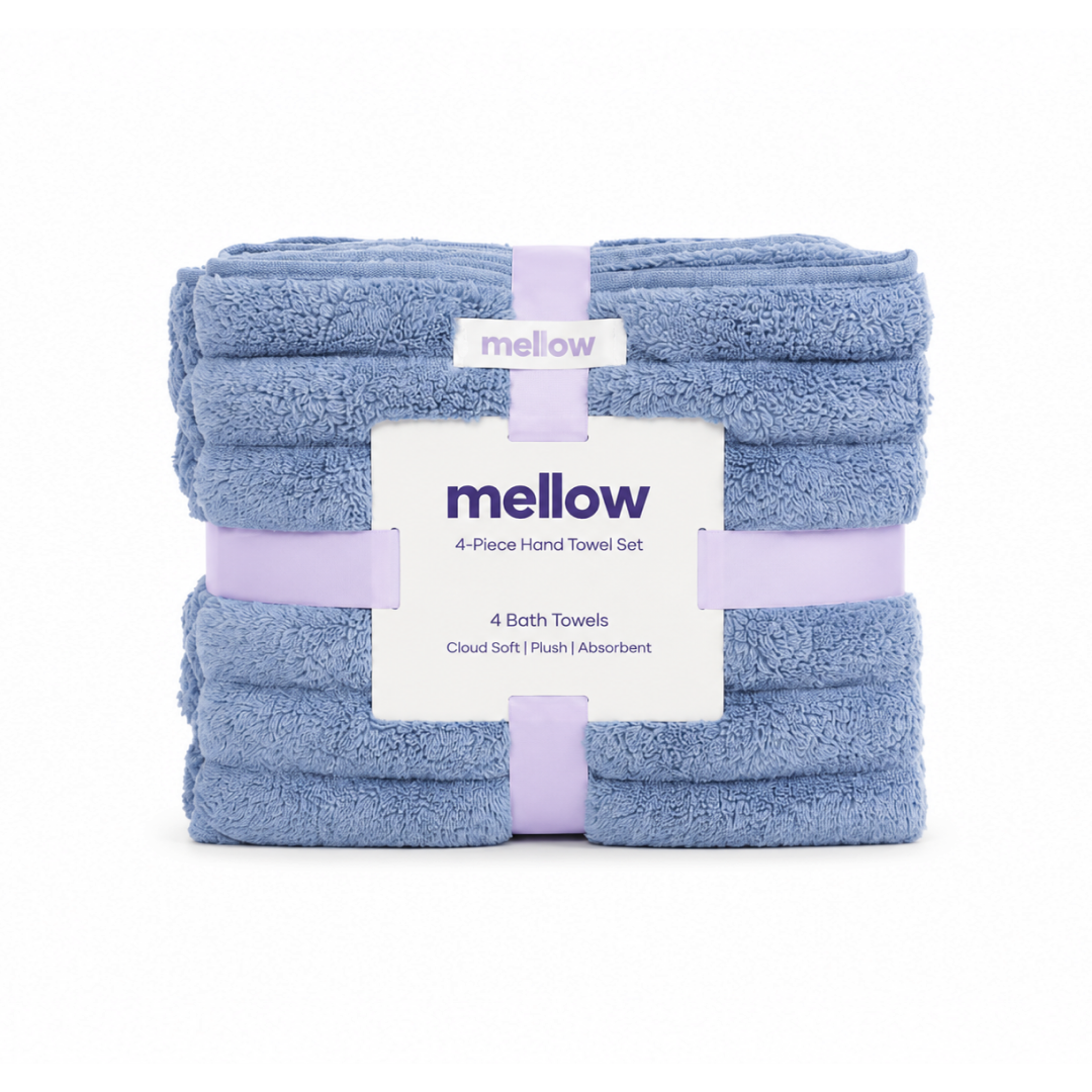 Ribbed Hand Towels (4-Pack)